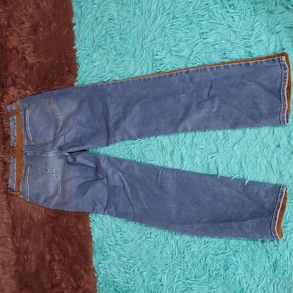 Good American Suede & Denim Jeans NWT - Picture 2 of 5